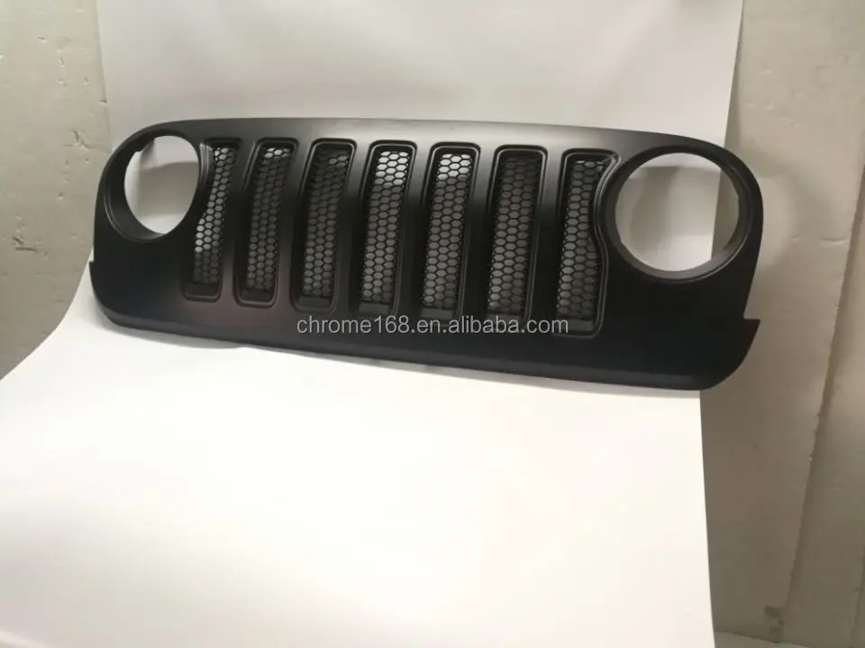 Front Jl Style Grille For Jeep Wrangler Jk 07+ Car Accessories Black Mesh Grille Buy Front
