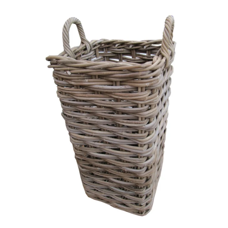 Wholesale Ecofriendly Woven Wicker Storage Basket Umbrella Holder