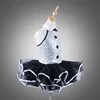 DL050 white black girls dance jazz costume child wholesale guangzhou dance jazz dance costumes girls tutu costumes