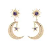 Star and moon studded earrings for women in Europe and the Unites of 2019d States are the latest instalment