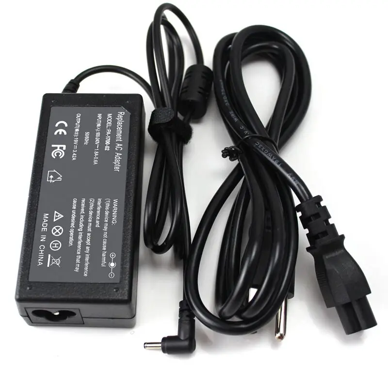 Replacement Laptop Ac Adapter 19v 3.42a 65w 3.0*1.1mm For Acer Power ...