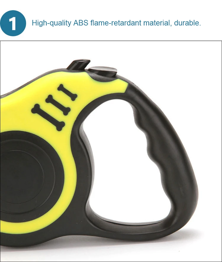 New Design Idea Amazon Hot Sale Eco-friendly Automatic Retractable Pet Leash Comfortable Handle Retractable Dog Leash 