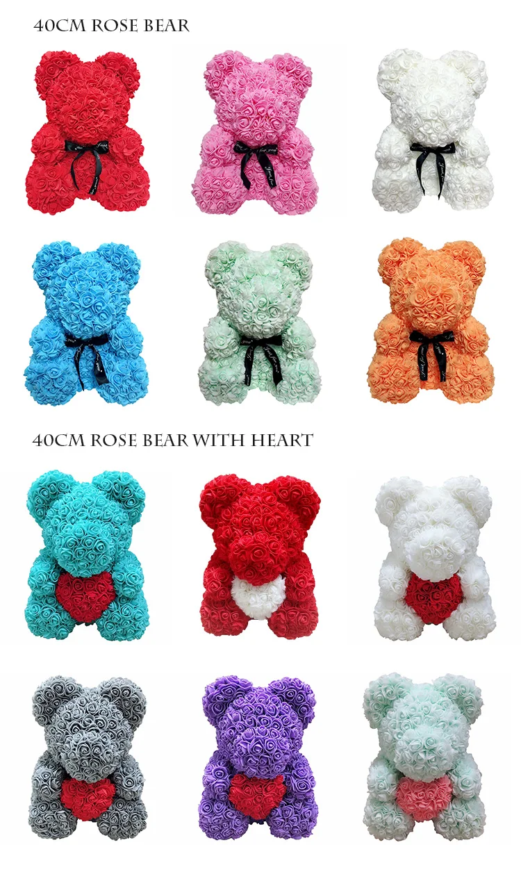 build a bear red rose bear