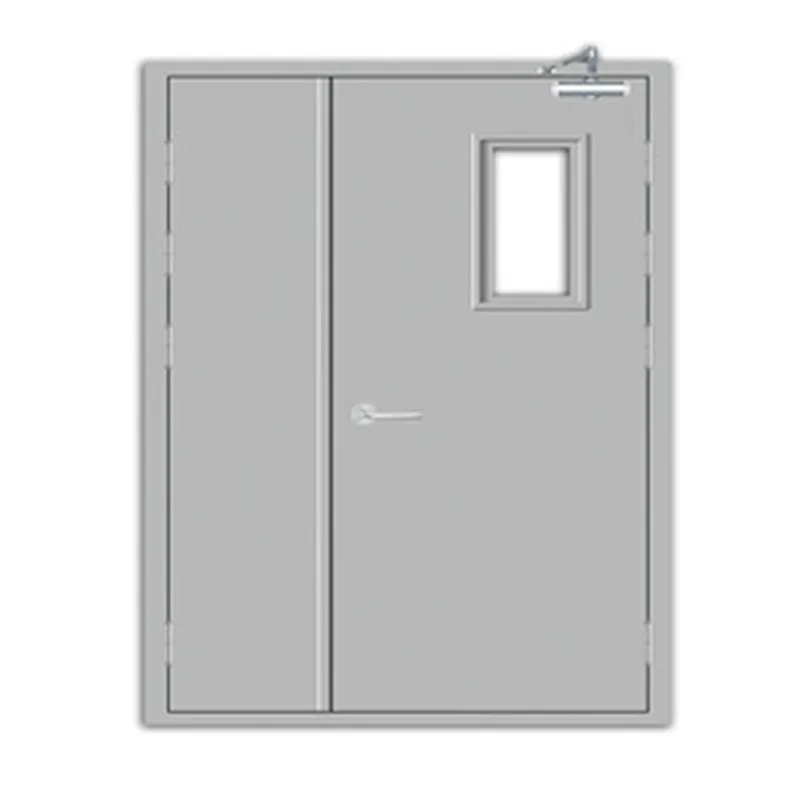 1400mm*2200mm fire door fire exit door fire-proof door with view window mother and son doors