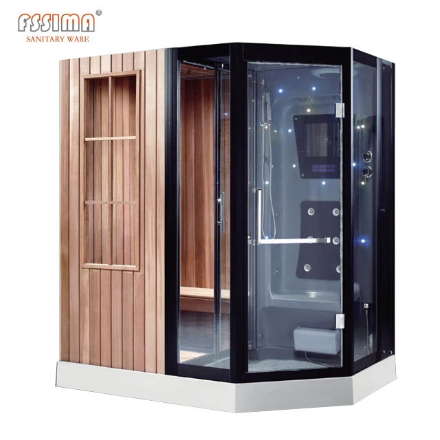 New Design Steam Sauna Room/ Steam Shower Sauna Combo/ Wet And Dry