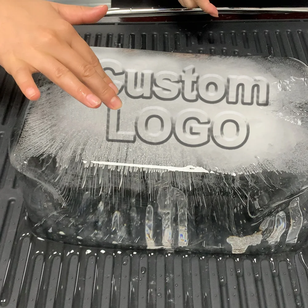 Custom Easy Release Big Ice Cube Tray Reusable Silicone Ice Block Mold