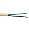 2.5mm 3 Core Flex Round PVC Electric Cable Black 100m Reel