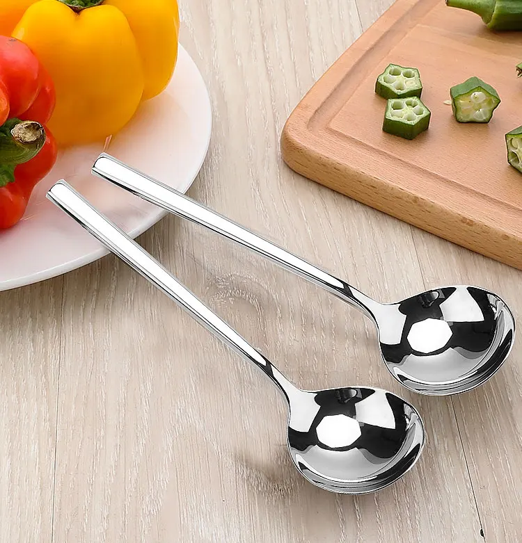 Wholesale Stainless Steel Round Spoon/soup Spoon Set Of 6 Buy Soup Spoon,Round Spoon,Stainless