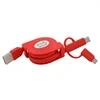 Adjustable restore date transfer 3 in 1 retractable USB cable type C ,micro ,date transfer multi charging cable