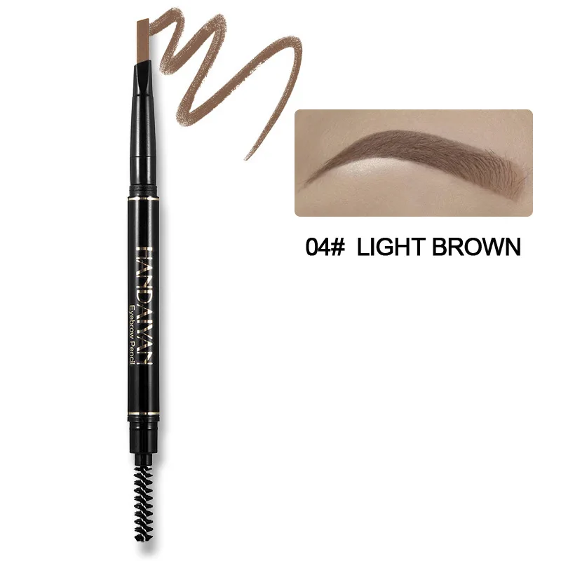 5color Automatic Rotating Eyebrow Pencils Doubleheaded Waterproof