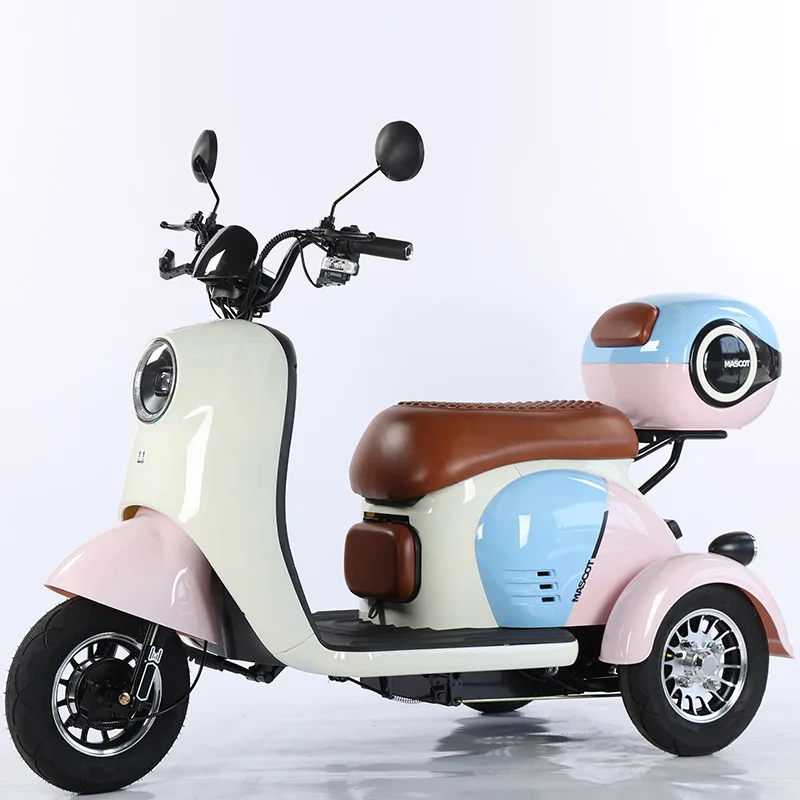 36V Three-Wheeled Electric Scooter Electric Tricycle for Elderly Women Children and Adults