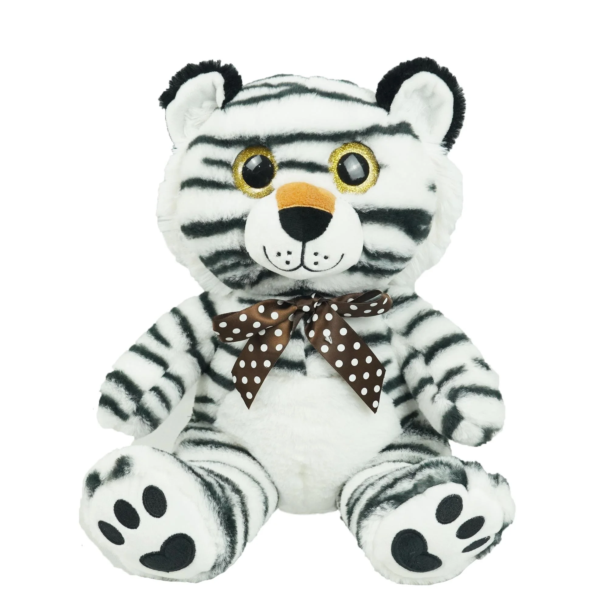 custom baby soft toy cuddly toy big plush white tiger with big