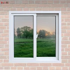 Factory Price Tempered Glass Aluminum Frame Sliding Window Built-in Swivel Action Locks In India
