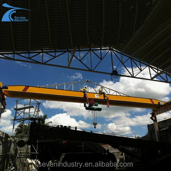 10 tons ld single girder bridge overhead traveling crane