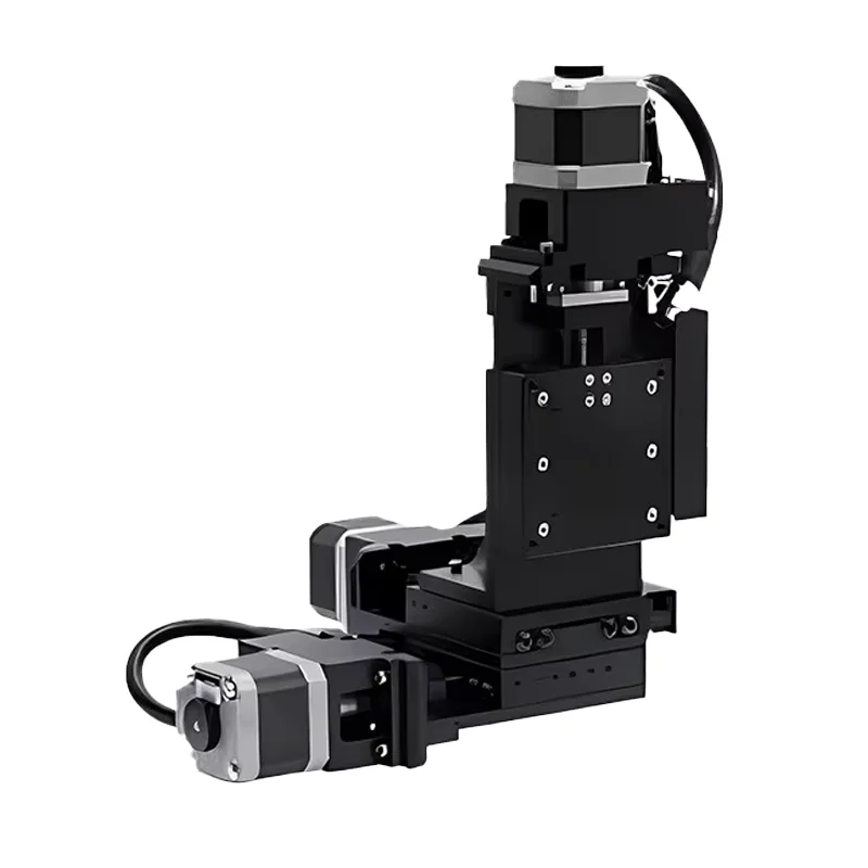 125 three axis aluminum electric motor displacement stage fine tuning adjustable xyz axis platform optical moving slide-11