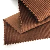 8W wide wale stripe corduroy fabric with 2% spandex