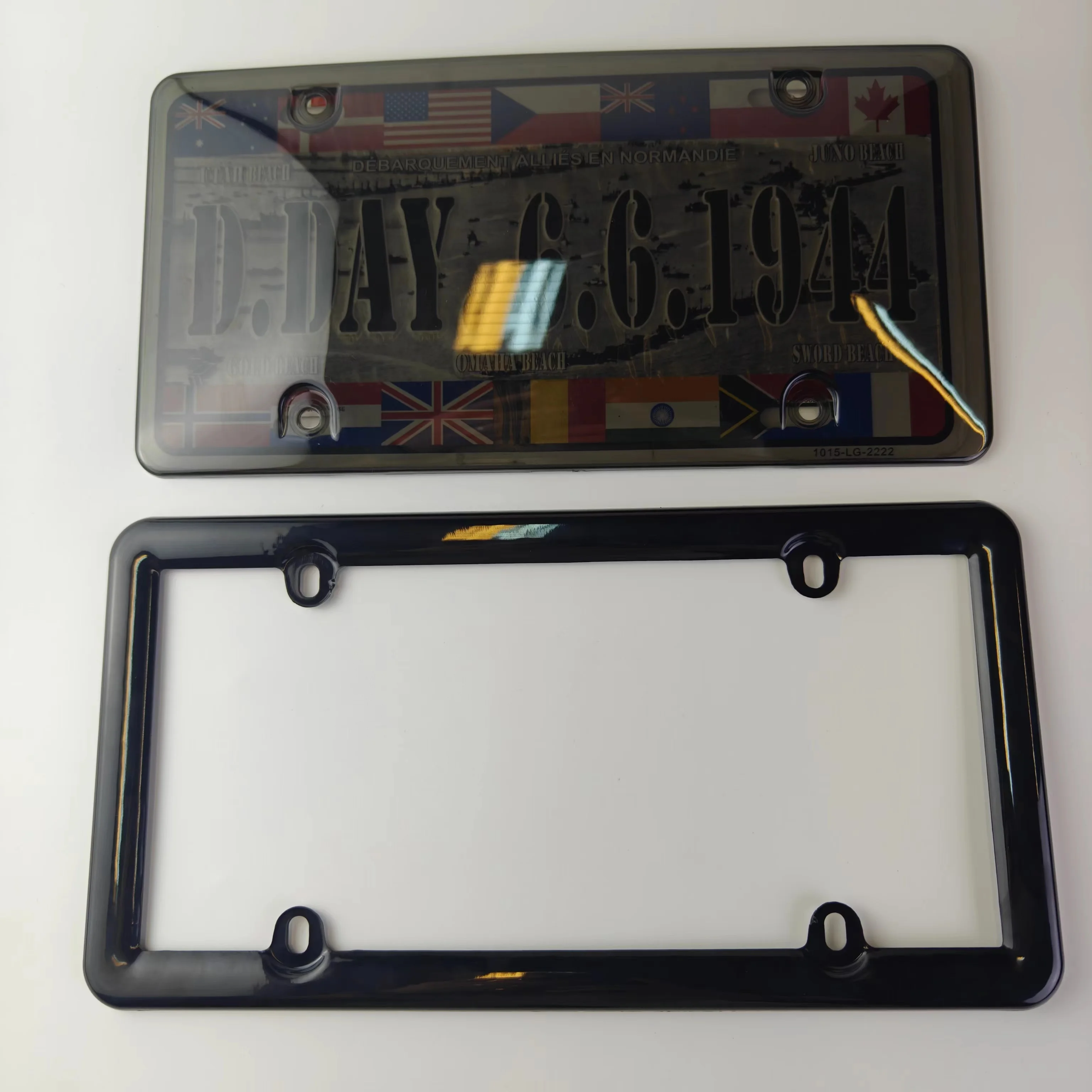 Transparent Pe Plastic License Plate Protective Cover Car Number Plate