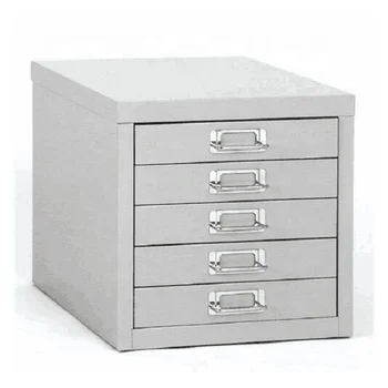High Quality Compact 5 Drawers Metal Desktop File Cabinet With