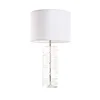 Zhongshan K9 Clear Crystal Leaf Round Table Lamp For Home Hotel Bedroom Decoration