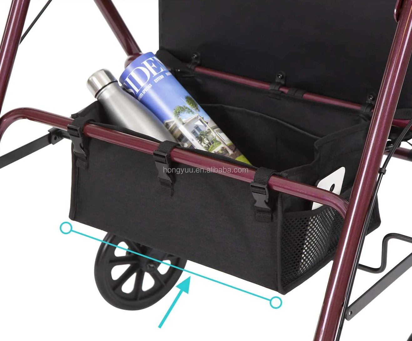 Under Seat Rollator Bag Or Tote For Four Wheel Rollator,Rollator Walker