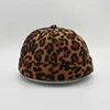 2019 Wholesale Customized High Quality Leopard Suede Fabric Dome Pumpkin Brimless Hat Baseball Cap Without Visor