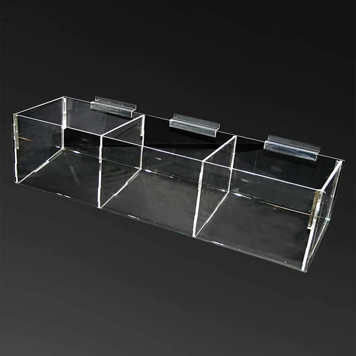Retail Store Clear Acrylic Slatwall Bins For Candy Buy Slatwall Boxes For Candy Store Shop