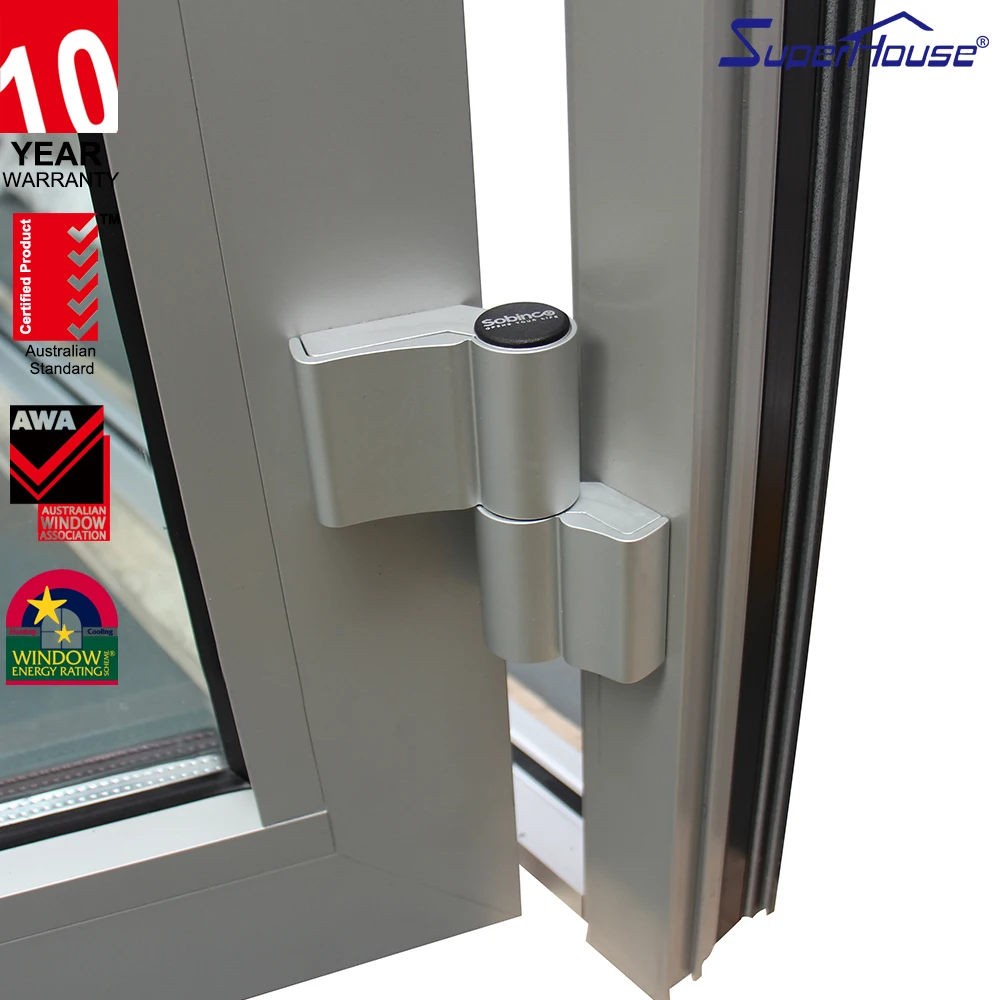 Best quality hinged door thermal break double toughened glass french door