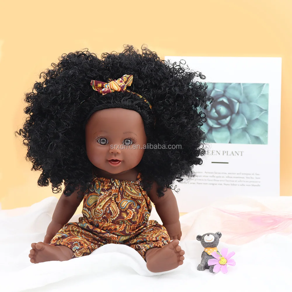 Customized Plastic Imation Baby Doll Action Figure Amazon Hot Sale Curly Hair African Doll Vinyl 15inch Black Cute Doll Toys Buy Customized Plastic
