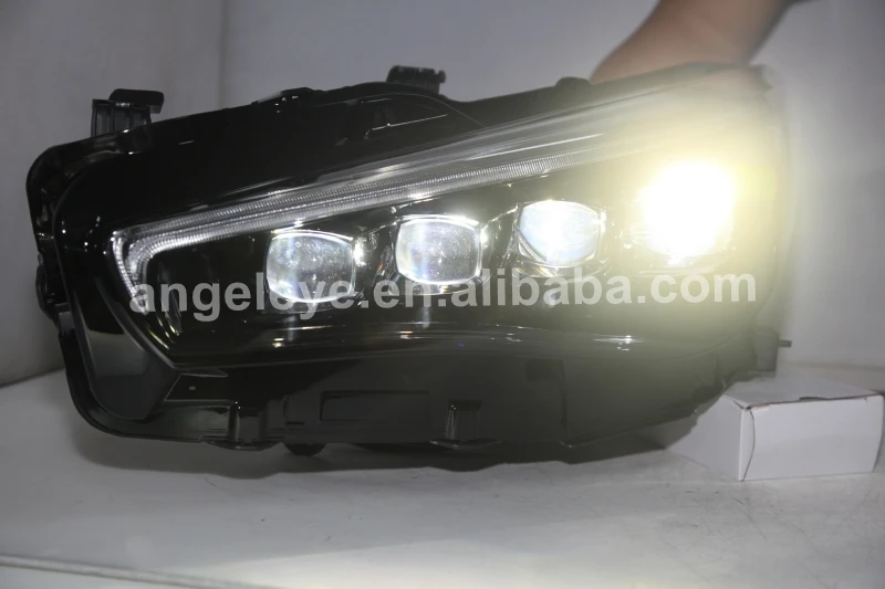 Full led headlight For NISSAN Infiniti q50L Black Housing LD