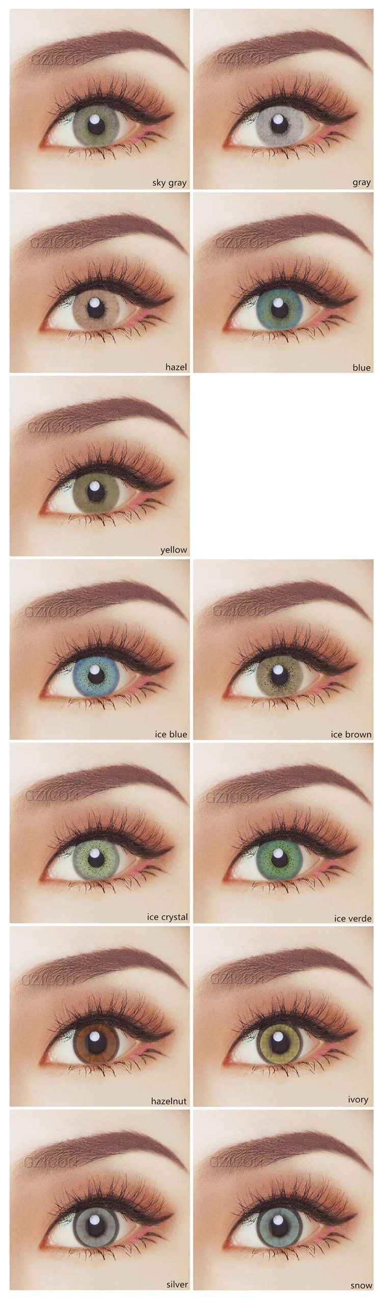 Bts New Look 13 Color Contact Lens Beautiful Style Wholesale Yearly ...