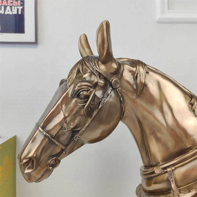 Modern Retro Home Art Decorative Sculpture Metal Crafts Gift Bronze