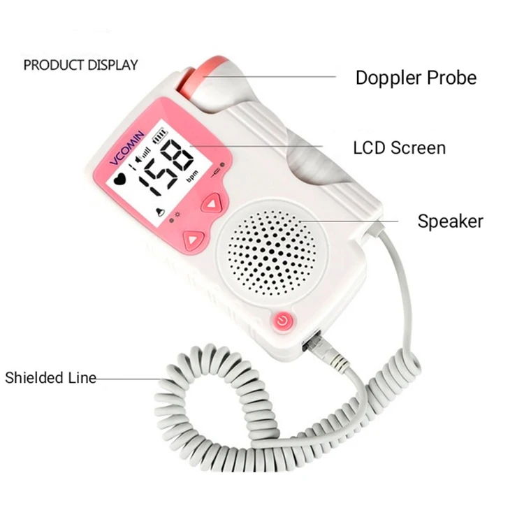 Vcomin Home Use Pocket Fetal Heartbeat Baby Monitor Doppler Portable Buy Fetal Heart Doppler Doppler Fetal Portable Fetal Doppler Baby Heart Monitor Product On Alibaba Com