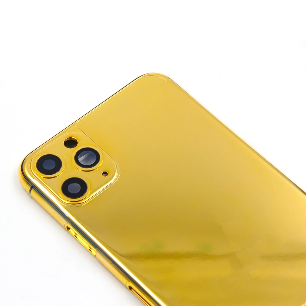 iPhone 11 Pro Max 24K Gold Plated Housing Replacement Cover