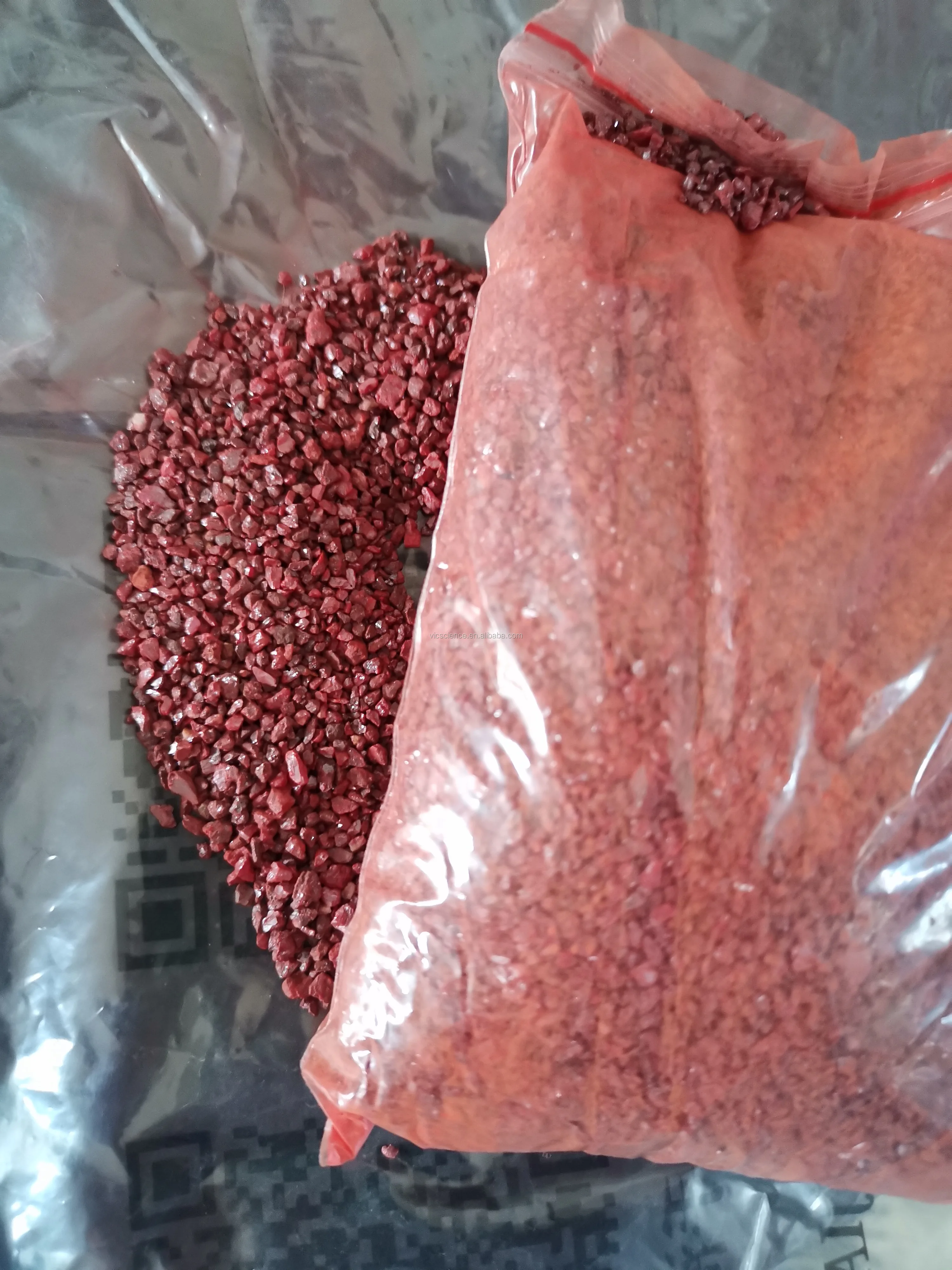 天然朱砂颗粒小米大小