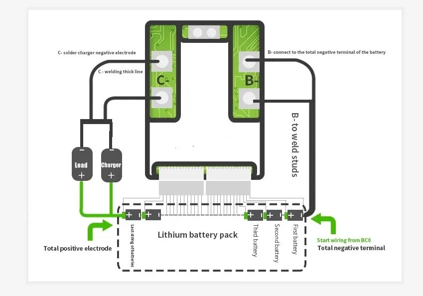 Схема подключения bms 4s lifepo4