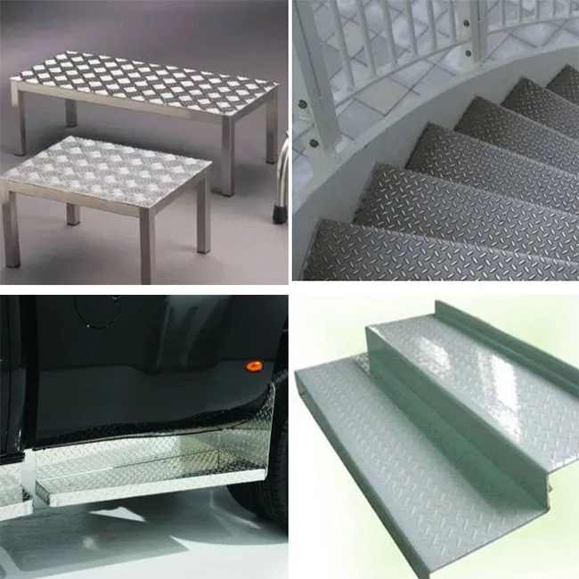 aluminum checkered usage