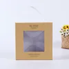 Different creative flute paper packaging toddler shoes box design recycled cardboard with clear window