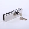 Durable Aluminum Alloy Glass Door Product Patch Fitting Bottom Corner Lock US-20