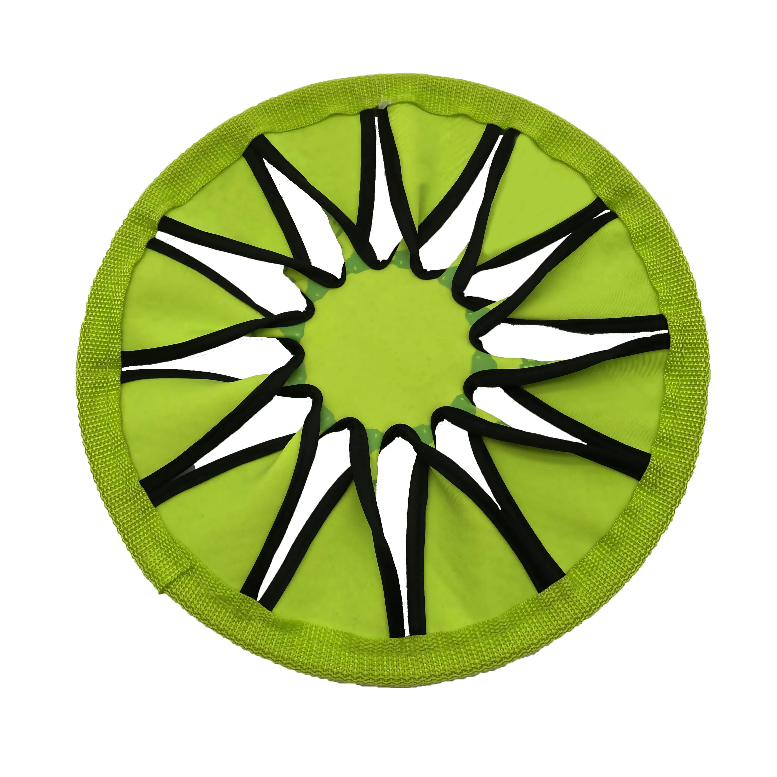 
New promotion 2020 hot style outdoor play kids neoprene printed twisted flower flying disc 