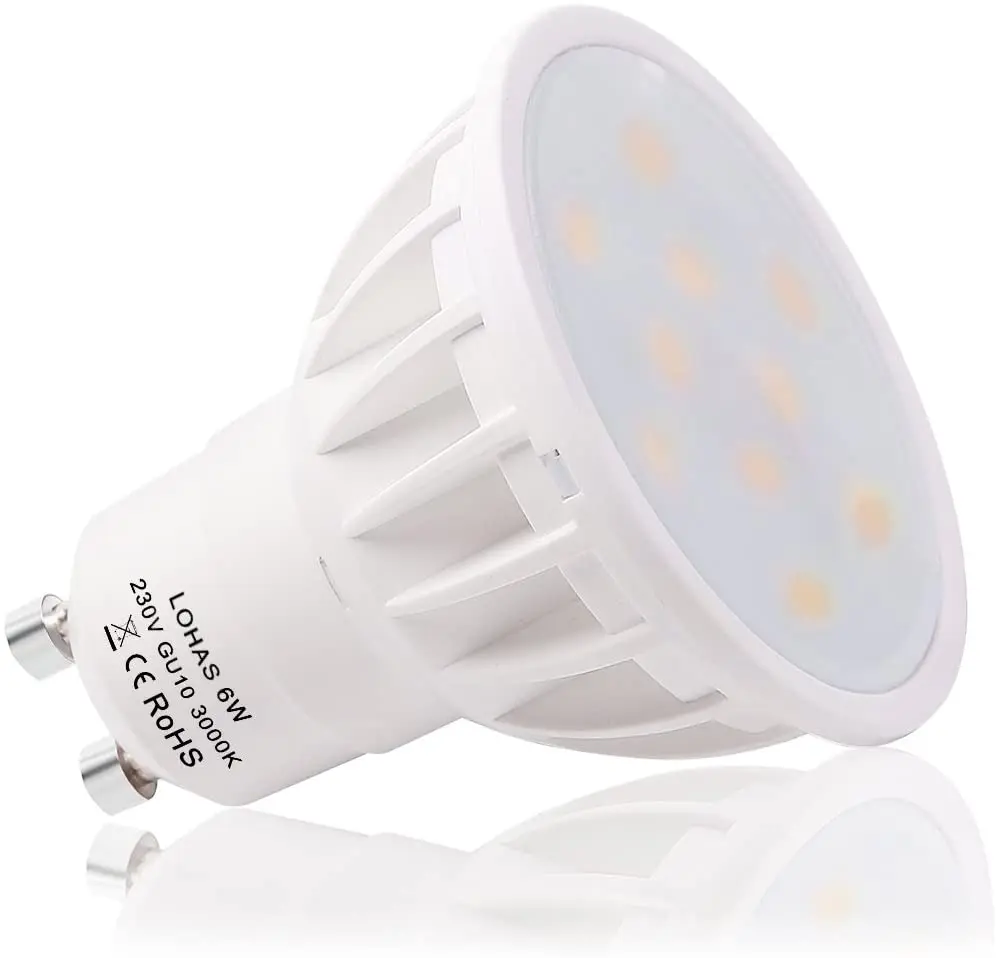 6W Dimmable GU10 Led Spotlight Bulb for Home Lighting