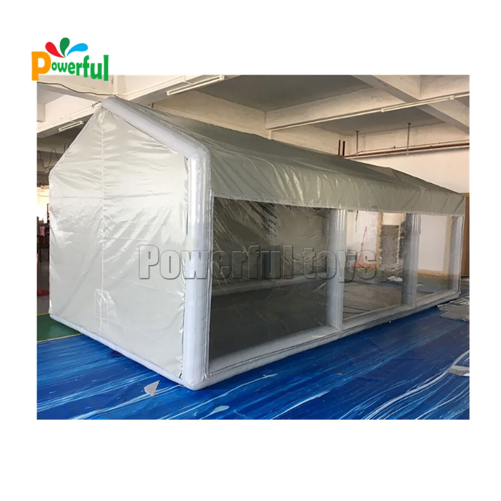 Pitched roof prevent water and snow inflatable car tent garage
