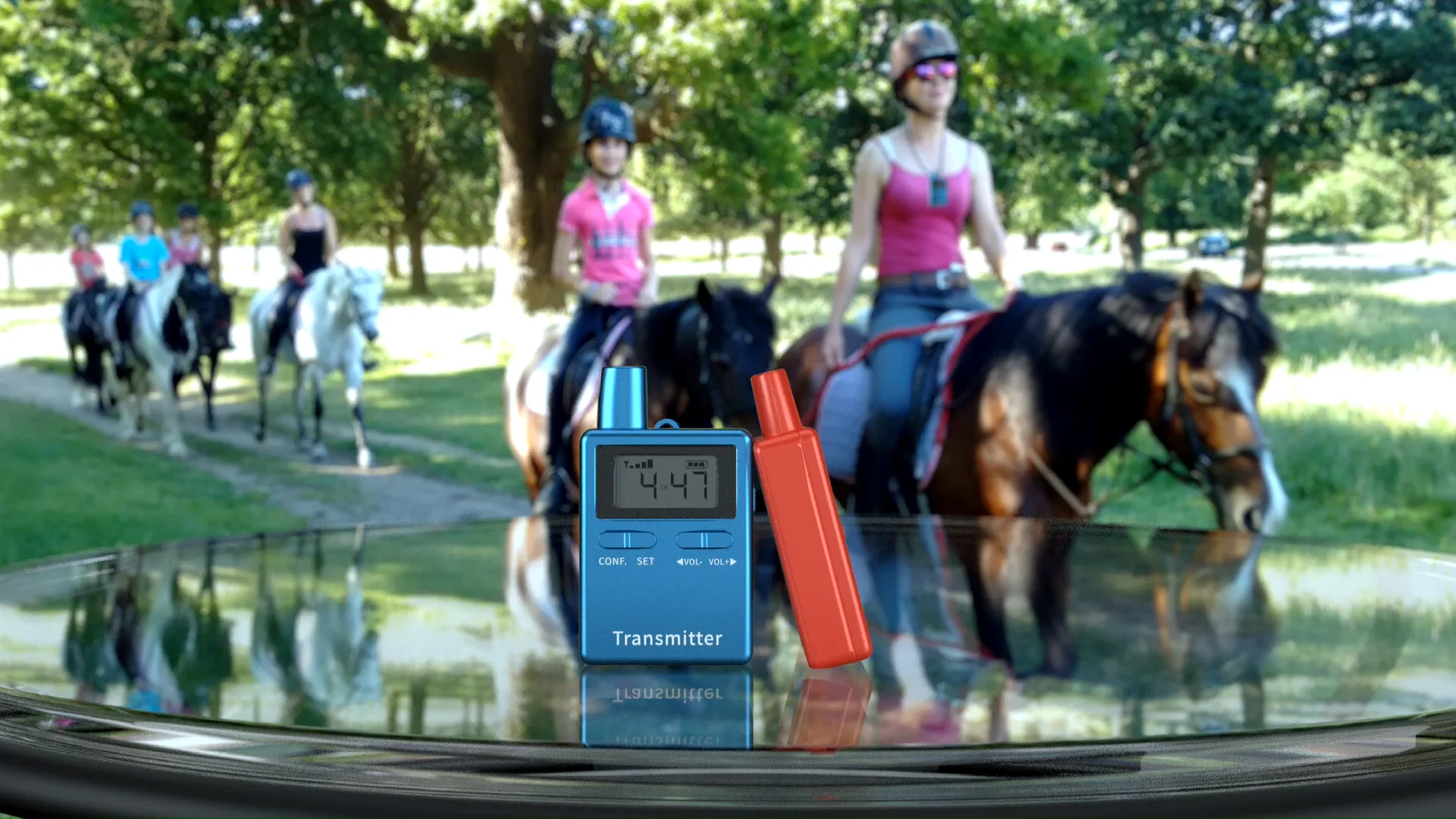 Wireless Audio System Kit Horseback Riding Headphone System Equestrian