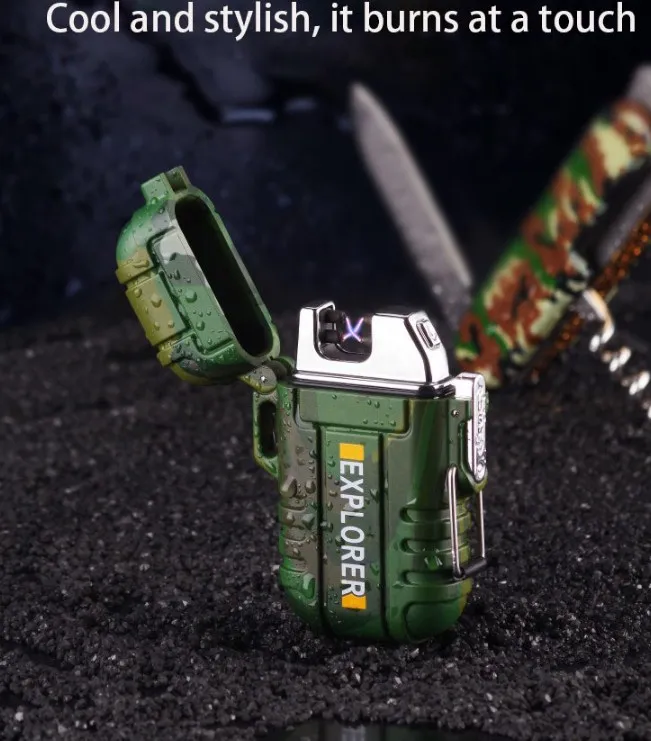 Outdoor Waterproof Double Arc Pulse Lighter - Topcom