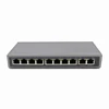 10CH 8 Port 2 Uplink POE Switch 48V 250m Distance Ethernet Switch