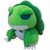 Wholesale super soft travel frog toy, cotton stuffed green travel frog plush doll, Clover with travel frog plush dolls for gifts