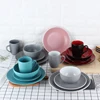 Factory Price Fine 16pcs Matt Ceramic Stoneware Dinner Set Tableware Dinner Set With Walmart Sedex Audit LFGB certification