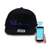 123*23mm screen size English app cap control Bluetooth display scrolling message led hat new advertising ideas 2019