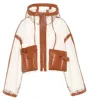 New arrival translucent jacket long sleeve bomber jacket for women