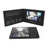 customized 7 inch recordable digital tft lcd screen video player brochure greeting card touch screen postcard