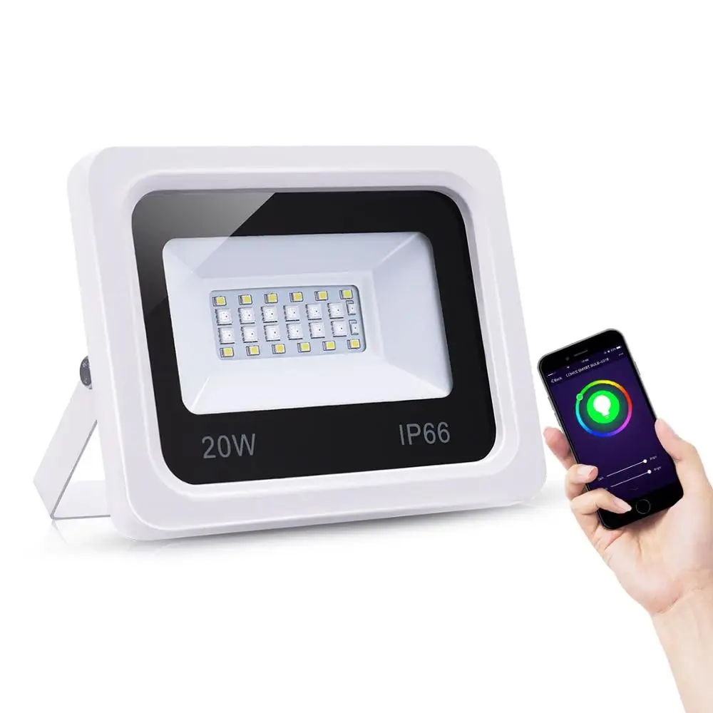 Waterproof RGBW Wifi Tuya Smart LED Flood Light